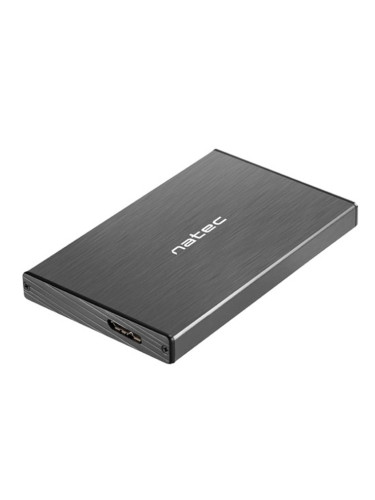 Кутия 2.5" (6.35 cm) Natec RHINO Go, за 2.5"(6.35cm) SSD/HDD, SATA III (6 Gbps), USB Micro-B, черна