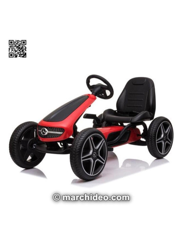 Картинг Mercedes Pedal Go Kart с меки гуми