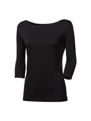PROGRESS ANIKA Дамска блуза с 3/4 ръкави, черно, размер