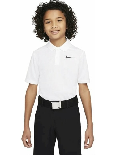 Nike Dri-Fit Victory Boys Golf Polo White/Black XL