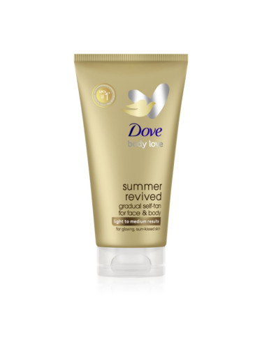 Dove Summer Revived бронзиращ лосион за лице и тяло цвят LIght to Medium 75 мл.