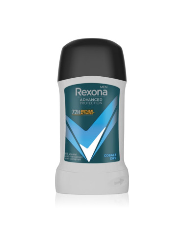Rexona Men Advanced Protection твърд антиперспирант 72 ч. за мъже Cobalt Dry 50 мл.