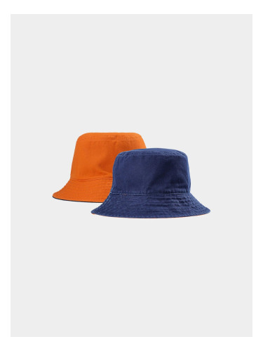 Men's Reversible Bucket Hat 4F - Dark Blue/Orange
