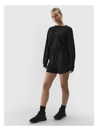Women's sweatpants with modal 4F - black