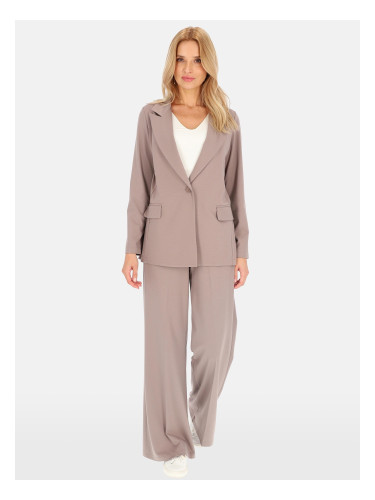 PERSO Woman's Loose women's jacket made of natural fabric