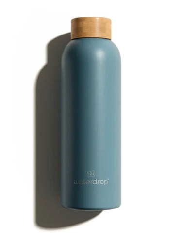 Waterdrop Bottle stainless steel turquoise matt 600 ml