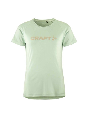 Craft CORE ESSENCE LOGO TEE W Дамска функционална тениска, светло-зелено, размер
