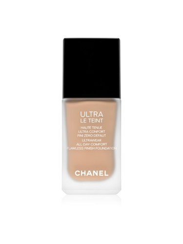 Chanel Ultra Le Teint Flawless Finish Foundation дълготраен матиращ фон дьо тен да уеднакви цвета на кожата цвят BR42 30 мл.