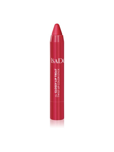 IsaDora Glossy Lip Treat Twist Up Color овлажняващо червило цвят 12 Rhubarb Red 3,3 гр.