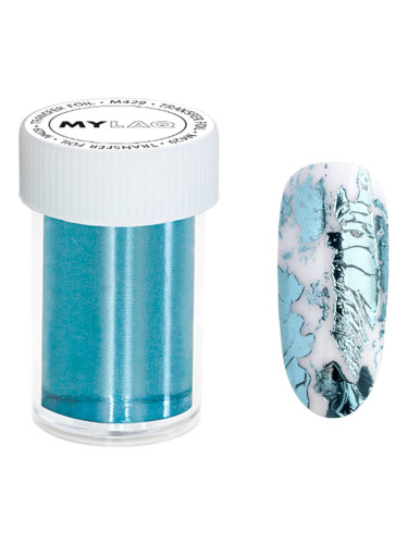 MYLAQ Transfer Foil Фолио за ноктопластика за нокти цвят Blue 4x100 см