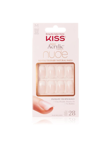KISS Nude Nails Cashmere Изкуствени нокти медиум 28 бр.