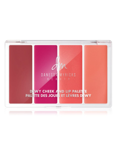 Danessa Myricks Beauty Dewy Cheek & Lip Palette мултифункционална палитра за лице Dew It Flirty 25 гр.