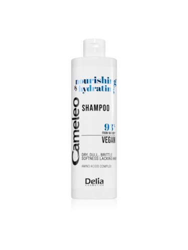 Delia Cosmetics Hydrating & Nourishing подхранващ шампоан за суха и увредена коса 400 мл.