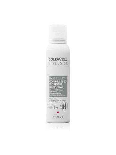 Goldwell StyleSign Compressed Working Hairspray лак за коса за блясък 150 мл.