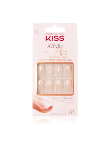 KISS Nude Nails Graceful Изкуствени нокти медиум 28 бр.