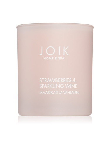 JOIK Organic Home & Spa Strawberries & Sparkling Wine ароматна свещ 150 гр.