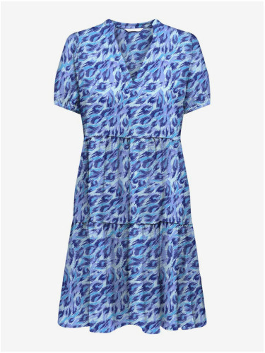 Blue women's patterned dress ONLY Nova - Women's