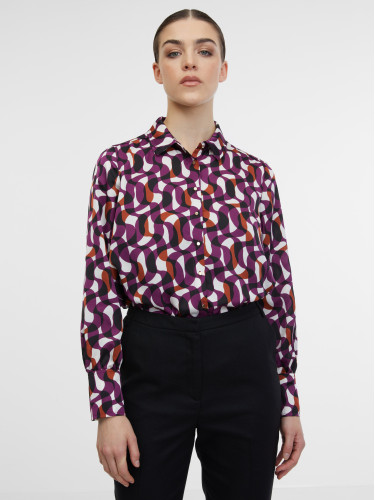 Purple women's patterned shirt ORSAY