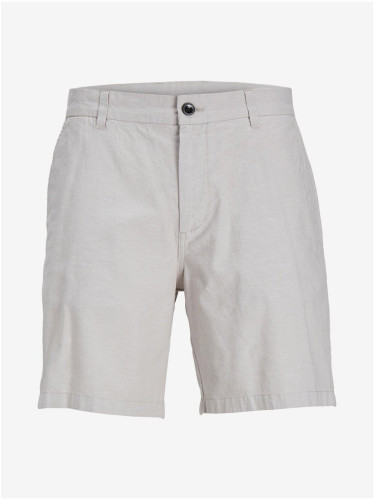 Men's creamy chino shorts with linen blend Jack & Jones Ace