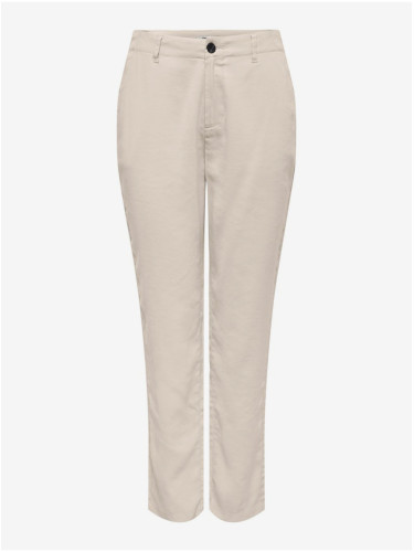 Creamy women's trousers ONLY Aris