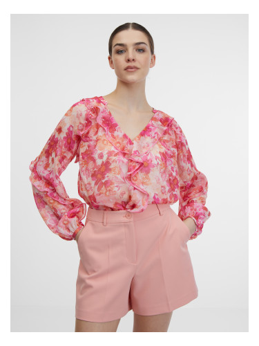 Orsay Pink Women's Floral Blouse - Women's