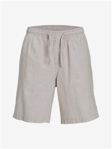 Beige men's linen shorts Jack & Jones Karl