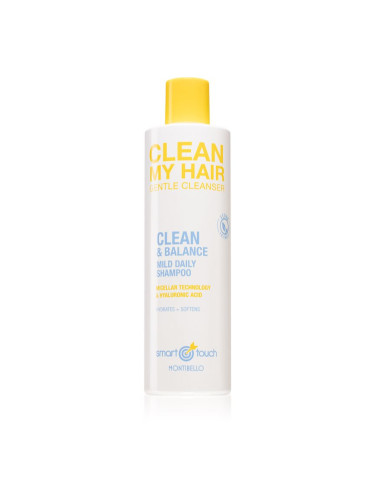 Montibello Smart Touch Clean My Hair почистващ и подхранващ шампоан за ежедневна употреба подходящ и за боядисана коса 300 мл.