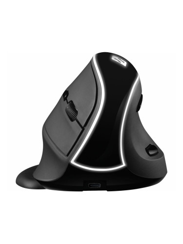 Мишка Sandberg 630-13, оптична (3400 dpi), безжична, USB, черна, 6 бутона