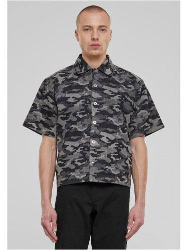Men's shirts with print - camouflage/grey