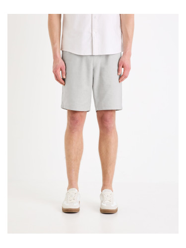 Men's grey linen shorts Celio Dolincobm 30