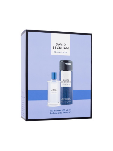 David Beckham Classic Blue Подаръчен комплект EDT 100 ml + дезодорант 150 ml
