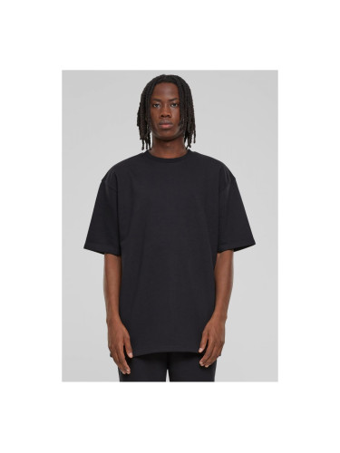Men's Light Terry T-Shirt Crew - Black