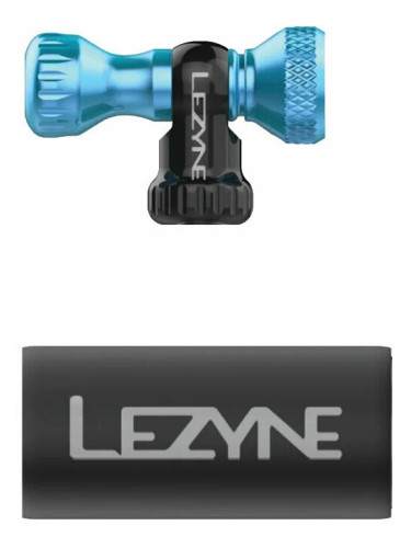Lezyne Control Drive CO2 Head Only Neoprene Blue/Hi Gloss CO2 помпа