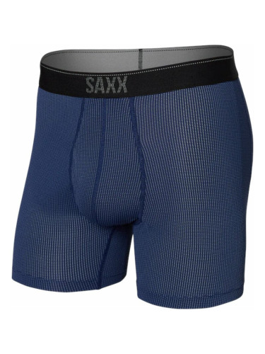 SAXX Quest Boxer Brief Midnight Blue II XL Фитнес бельо