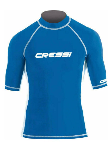 Cressi Rash Guard Man Short Sleeve Риза Blue 2XL