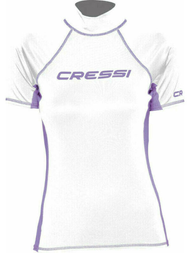 Cressi Rash Guard Lady Short Sleeve Риза White/Lilac L