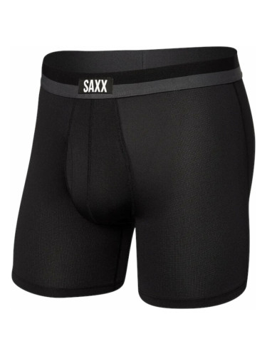 SAXX Sport Mesh Boxer Brief Black L Фитнес бельо