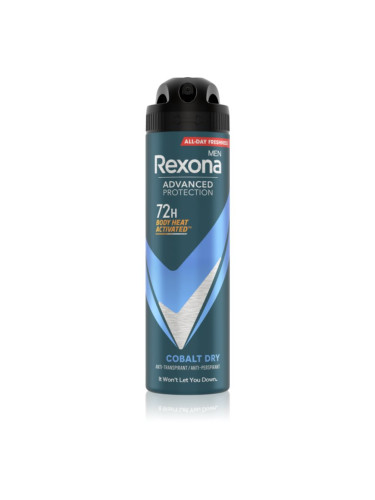 Rexona Men Advanced Protection антиперспирант-спрей 72 ч. за мъже Cobalt Dry 150 мл.
