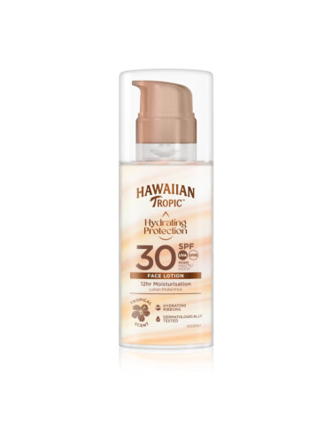 Hawaiian Tropic Hydrating Protection Face Lotion слънцезащитен крем за лице SPF 30 50 мл.