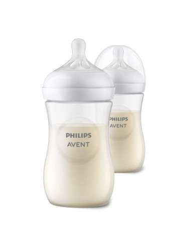 Philips Avent Natural Response Baby Bottle бебешко шише 1 m+ 2x260 мл.
