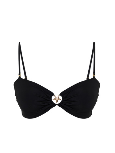 Trendyol Black*001 Plain Strapless Bikini Tops
