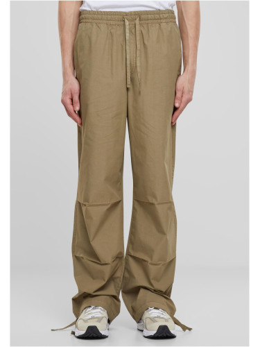 Men's wide poplin trousers - khaki