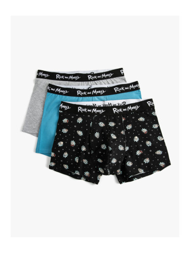 Koton Rick and Morty 3-Piece Boxer Set Licensed Patterned