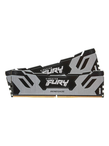 Kingston 96GB 6000MT/s DDR5 CL32 DIMM (Kit of 2) FURY Renegade Silver 