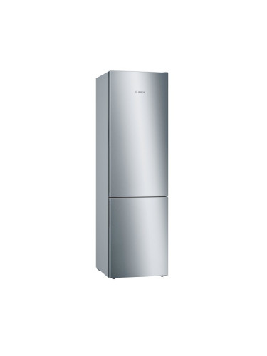 Хладилник с фризер Bosch KGE39AICA, клас C, 337 л. общ обем, свободностоящ, 168 kWh/годишно, NoFrost, VitaFresh чекмедже, инокс