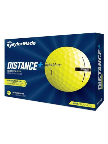 TaylorMade Distance+ Golf Ball Yellow