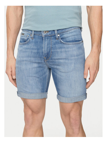 Pepe Jeans Дънкови шорти Slim Short PM801080MN8 Син Slim Fit