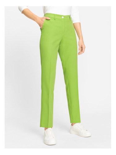 Olsen Чино панталони 14000500 Зелен Slim Fit