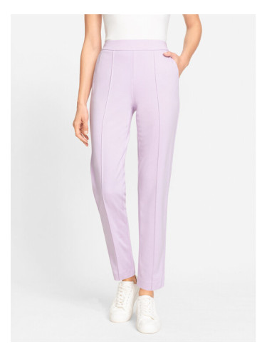 Olsen Текстилни панталони 14002143 Виолетов Regular Fit