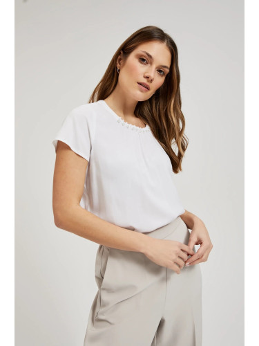 Marisse Women's Shirt L-Ko-4357 Off White